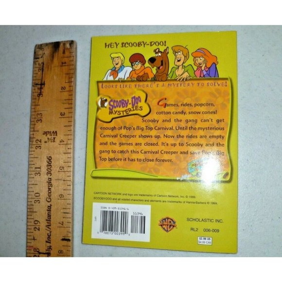 Vintage SCOOBY DOO Book "SCOOBY-DOO AND THE CARNIVAL CREEPER" 1999 - Picture 2 of 5